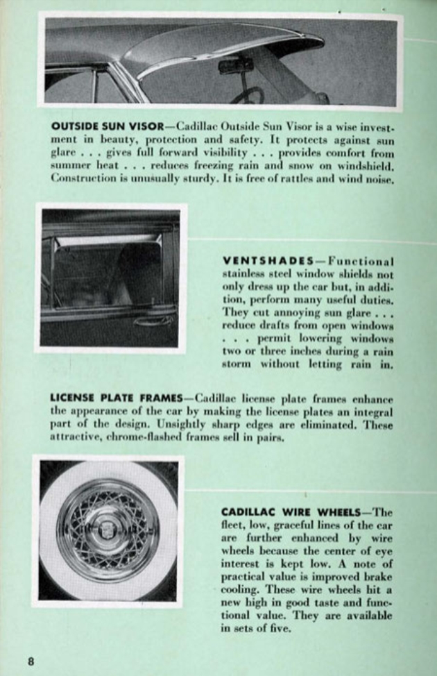 1953 Cadillac Accessories Booklet Page 3